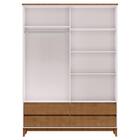 Guarda Roupa 4p 4g Espelho Mdf 160 Cm 2813 Milani Store