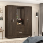 Guarda Roupa 4p Essen Ébano