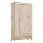 Guarda Roupa 4p Frankfurt Nogal/vanilla