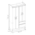 Guarda Roupa 4p Mainz Ébano