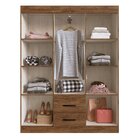 Guarda-roupa 50206 6 Portas 2 Gavetas 4 Prateleiras Sidney Ca