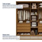 Guarda-roupa 5 Portas 100% Mdf Urbano Cedro/off White