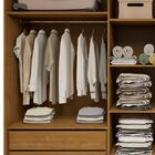 Guarda-roupa 5 Portas 100% Mdf Urbano Cedro/off White