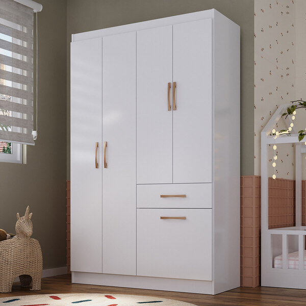 Guarda-roupa 5 Portas 1 Gaveta Trento Multimóveis Cr4155 Bran