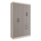 Guarda-roupa 5 Portas 1 Gaveta Trento Multimóveis Cr4155 Crem