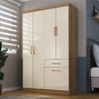 Guarda-roupa 5 Portas 1 Gaveta Trento Multimóveis Cr4155 Nogu