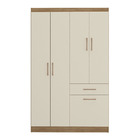 Guarda-roupa 5 Portas 1 Gaveta Trento Multimóveis Cr4155 Nogu