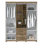 Guarda Roupa 5 Portas 3 Gavetas Star 5.3 Com Pés - Pr Móveis
