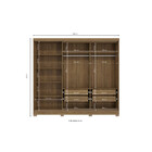 Guarda-roupa 5 Portas 4 Gavetas Kappesberg Cb01n564