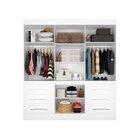 Guarda Roupa 5 Portas 6 Gavetas Marselha J&a Móveis Branco