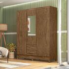 Guarda Roupa 5 Portas Com Espelho Assis Castanho Wood 975331