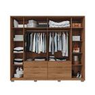 Guarda Roupa 6 Gavetas Ripado Com Espelho Veyron Buriti