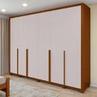 Guarda Roupa 6 Porta S Espelho Easy Space Frassino/off White