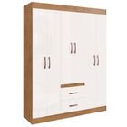Guarda Roupa 6 Portas 02 Gavetas Montevidéu Nogueira Off - Do