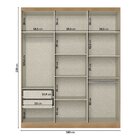 Guarda-roupa 6 Portas 180cm X 220cm X 47cm Milan Capuccino /o