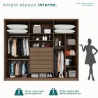 Guarda-roupa 6 Portas 1 Gaveta Anápolis Ripado 100% Mdf New C