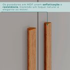 Guarda-roupa 6 Portas 1 Gaveta Anápolis Ripado 100% Mdf Off w
