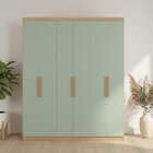 Guarda Roupa 6 Portas 220cm X 47cm X 180cm Milan Capuccino/me