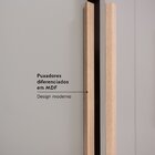 Guarda Roupa 6 Portas 220cm X 47cm X 180cm Milan Capuccino/me