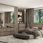 Guarda-roupa 6 Portas 250cm X 230cm X 55cm Nobre Rustic