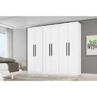 Guarda Roupa 6 Portas 2 Gavetas 2060- Araplac - Branco