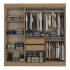 Guarda-roupa 6 Portas 2 Gavetas Alba Multimóveis Cr4146 Nogue