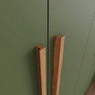 Guarda-roupa 6 Portas 2 Gavetas Com Espelho Arthur Nature/ver