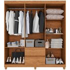 Guarda-roupa 6 Portas 2 Gavetas Dubai Plus Cinamomo