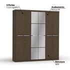 Guarda Roupa 6 Portas 2 Gavetas E Espelho S359 Kappesberg -