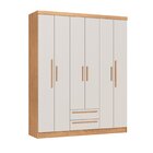 Guarda-roupa 6 Portas 2 Gavetas Mali New Cedro/blanc