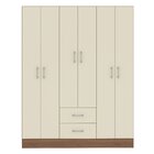 Guarda-roupa 6 Portas 2 Gavetas Manchester/champagne