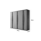 Guarda-roupa 6 Portas 2 Gavetas Mdf London Naturalle