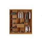 Guarda-roupa 6 Portas 2 Gavetas Mdf London Naturalle