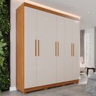 Guarda-roupa 6 Portas 2 Gavetas Paris Espresso Móveis Cinamom