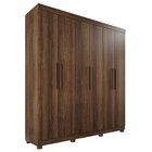 Guarda-roupa 6 Portas 2 Gavetas Paris Espresso Móveis Imbuia