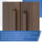 Guarda-roupa 6 Portas 2 Gavetas Paris Espresso Móveis Imbuia