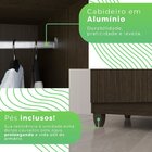 Guarda-roupa 6 Portas 2 Gavetas Portugal Frison Cacau