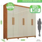 Guarda Roupa 6 Portas 2 Gavetas Portugal Frison Imop Móveis