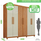 Guarda Roupa 6 Portas 2 Gavetas Portugal Frison Imop Móveis