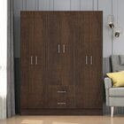 Guarda-roupa 6 Portas 2 Gavetas Rústico