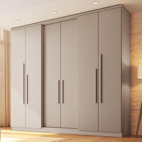 Guarda-roupa 6 Portas 2 Gavetas Sonata New Duna | Leroy Merlin