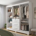Guarda-roupa 6 Portas 3 Gavetas Amanda Branco