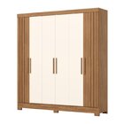 Guarda-roupa 6 Portas 3 Gavetas B367 Nature/off White