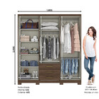 Guarda Roupa 6 Portas 3 Gavetas Caju Henn