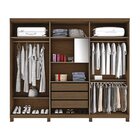 Guarda Roupa 6 Portas 3 Gavetas Com Espelho Interno Baru  Ced
