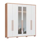 Guarda-roupa 6 Portas 3 Gavetas Com Espelho Safira 100% Mdf C