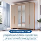 Guarda-roupa 6 Portas 3 Gavetas Com Espelho Safira 100% Mdf C