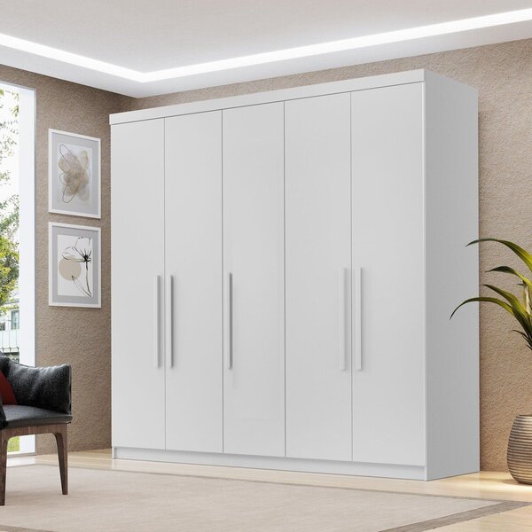Guarda Roupa 6 Portas 3 Gavetas Com Sapateira 100% Mdf Glamou