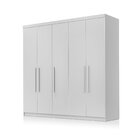 Guarda Roupa 6 Portas 3 Gavetas Com Sapateira 100% Mdf Glamou