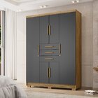 Guarda-roupa 6 Portas 3 Gavetas England Nature/alasca